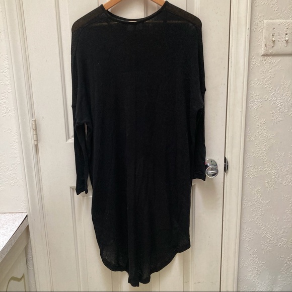 Evil Twin Loose Knit Black High-Low Sweater - XS - Picture 2 of 7
